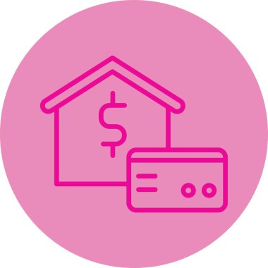 ev simgesi vektör illüstrasyonu