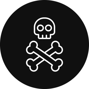 Kurukafa simgesi vektör illüstrasyonu