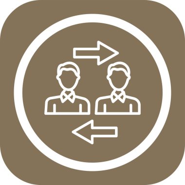 İnsan simgesinin vektör illüstrasyonu