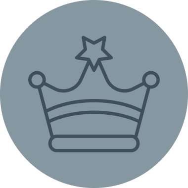 taç simgesi vektör illüstrasyonu