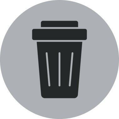 Çöp kutusu vektör illüstrasyonuName