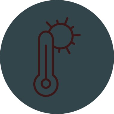 sıcak klima vektör çizimi