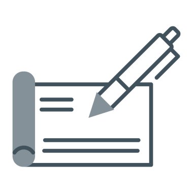 kağıt vektör renk çizgisi simgesi