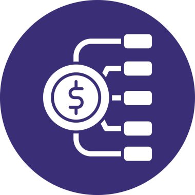 Vektör çizim dolar işareti simgesi