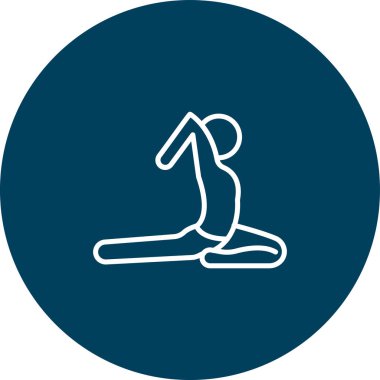 Yoga simgesinin vektör illüstrasyonu