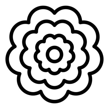 çiçek simgesi, vektör illüstrasyonu