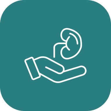 Tek bebek simgesinin vektör illüstrasyonu