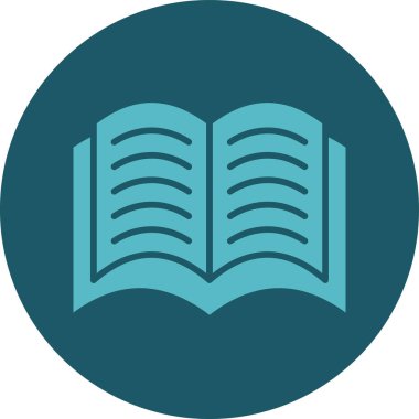 Kitap. Web simgesi basit illüstrasyon