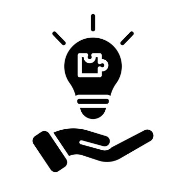 İnsan simgesine sahip ampul, çizgi tasarımı