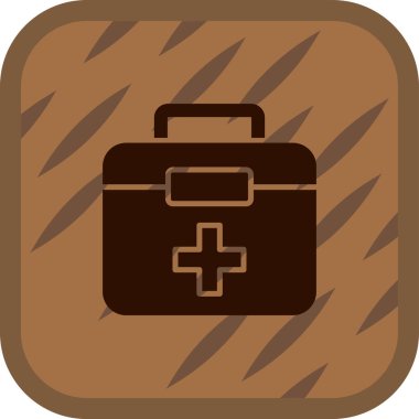 bavul ikonu vektör illüstrasyonu