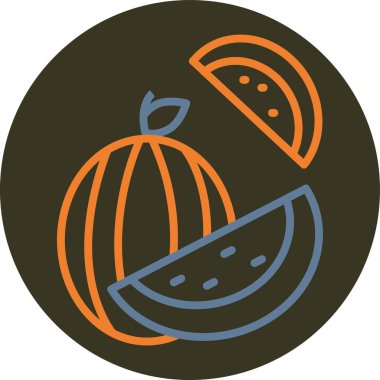 Balkabağım. Web simgesi basit illüstrasyon