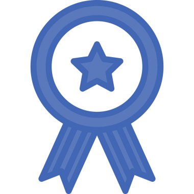 Madalya ikon vektör illüstrasyonu