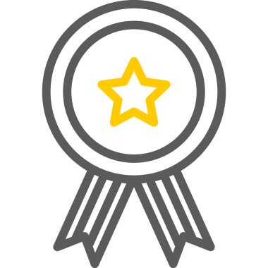 ödül rozeti düz simgesi düz stil