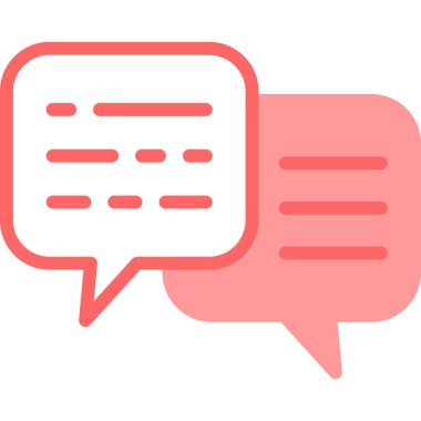 Konuş. Web simgesi basit illüstrasyon