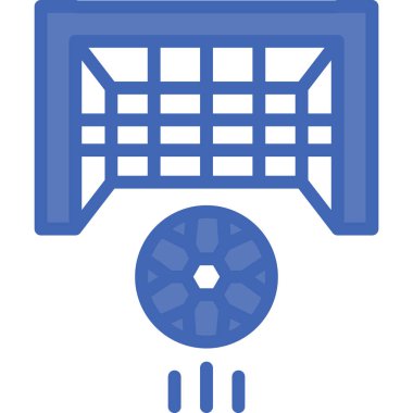 Futbol topu. Web simgesi basit illüstrasyon