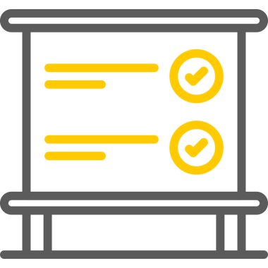 kontrol listesi simgesi doldurulmuş taslak biçimi