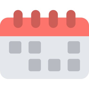 Takvim web simgesi, vektör çizim