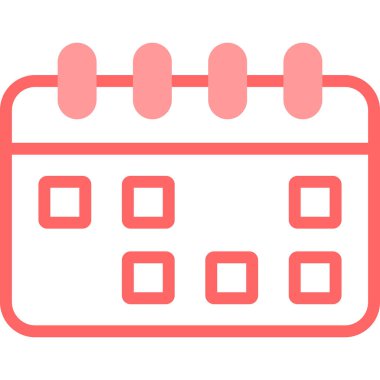 Takvim. Web simgesi basit illüstrasyon