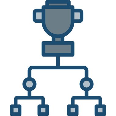 robot. Web simgesi basit illüstrasyon