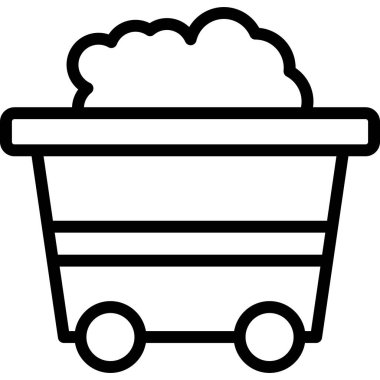 El arabası. Web simgesi basit tasarım