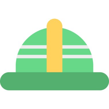 şapka düz vektör simgesi