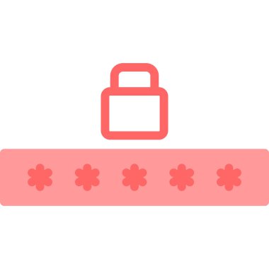 asma kilit ikon vektör çizimi