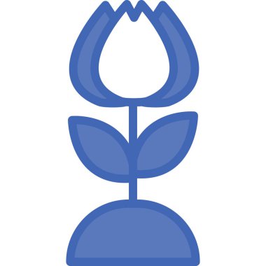 Lale çiçeği vektör simgesi