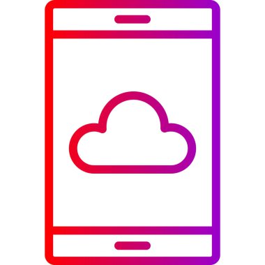 Vektör akıllı telefon simgesi illüstrasyonu