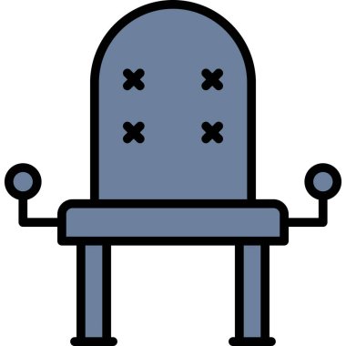 mezar. Web simgesi basit illüstrasyon