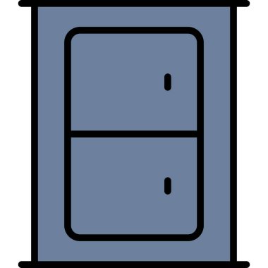 kapı simgesi vektör illüstrasyonu