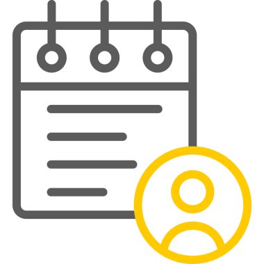 iş yönetimi düz simgesi, vektör illüstrasyonu