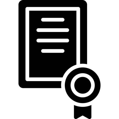 Belge. Web simgesi basit illüstrasyon