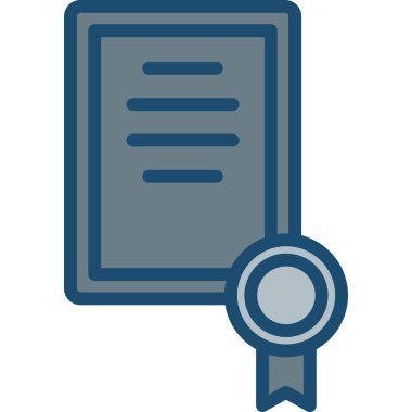 iş belge simge vektör çizim