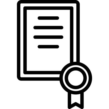 Belgenin vektör illüstrasyonu