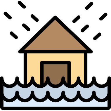 Ev. Web simgesi basit illüstrasyon