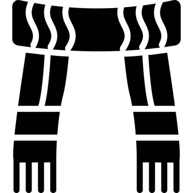 Kışlık kıyafet ikonu. Web için kıyafet vektör simgesinin basit illüstrasyonu