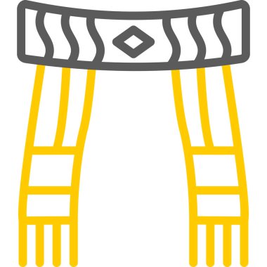 İnşaat ikonu. Web için vinç vektör simgelerinin özet çizimi