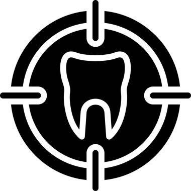 Diş. Web simgesi basit tasarım
