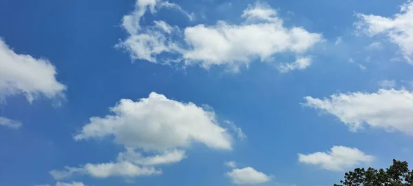 Blauer Himmel Mit Wolken Luftwolkenlandschaft — Stockfoto