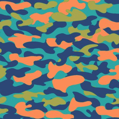 Soyut renkli kamuflaj, kusursuz desenli arka plan. vektör illüstrasyonu