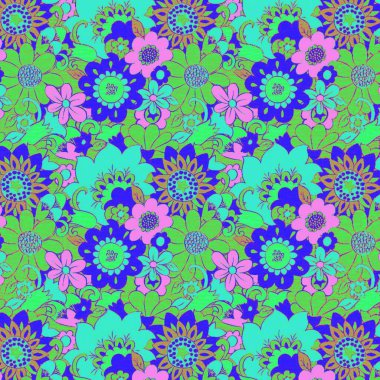 Renksiz çiçek vektör deseni