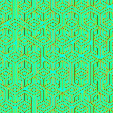 color rhombus tile tessellation pattern illustration