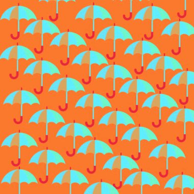 Şemsiye ile sorunsuz vektör desen