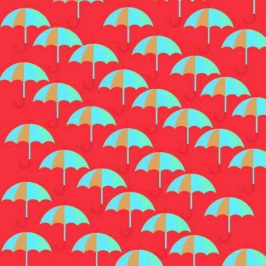 Şemsiyeli kusursuz desen.