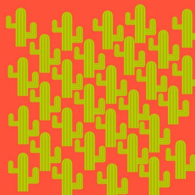 Dikensiz kaktüs deseni. Kaktüs. vektör.