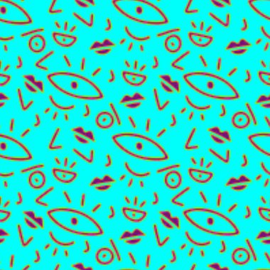 Soyut basit zodyak süsleme Dikişsiz desen