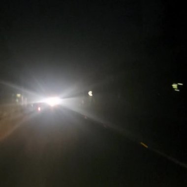 Işıklar şehrinin gece manzarası