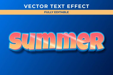 Yaz mesaj efekti. 3d düzenlenebilir metin biçimi efekti