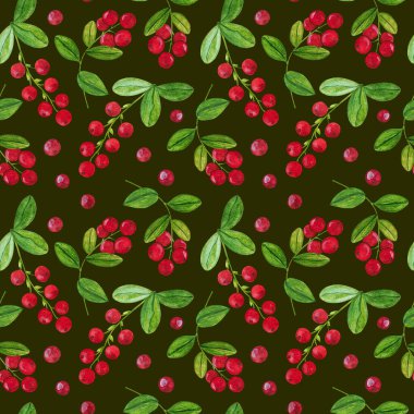 Dal ve yaban mersininin kusursuz deseni. Kumaş, tekstil, duvar kağıdı, dekor, kağıt, hatıra defteri için yaprak dokusu.