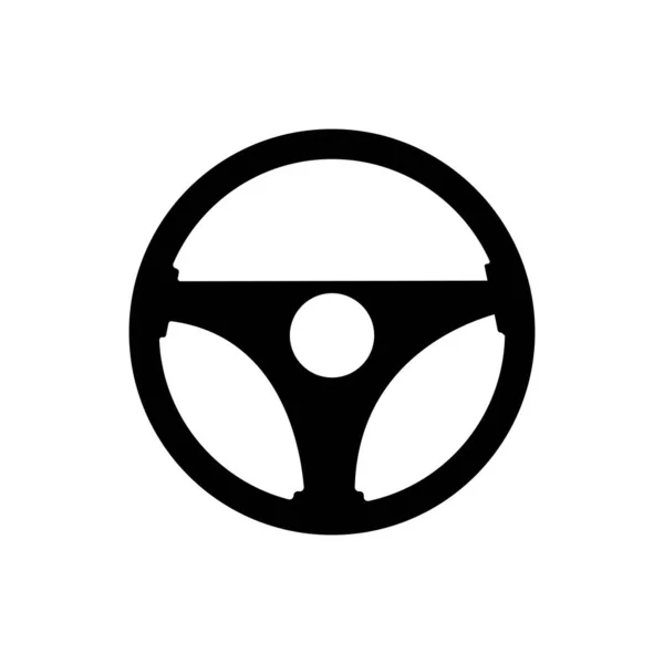 Steering Wheel Icon Vector Illustration Design — Stock Vector